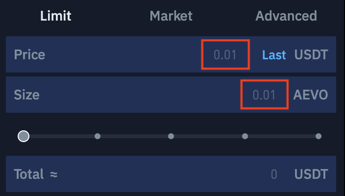 ticker size reference